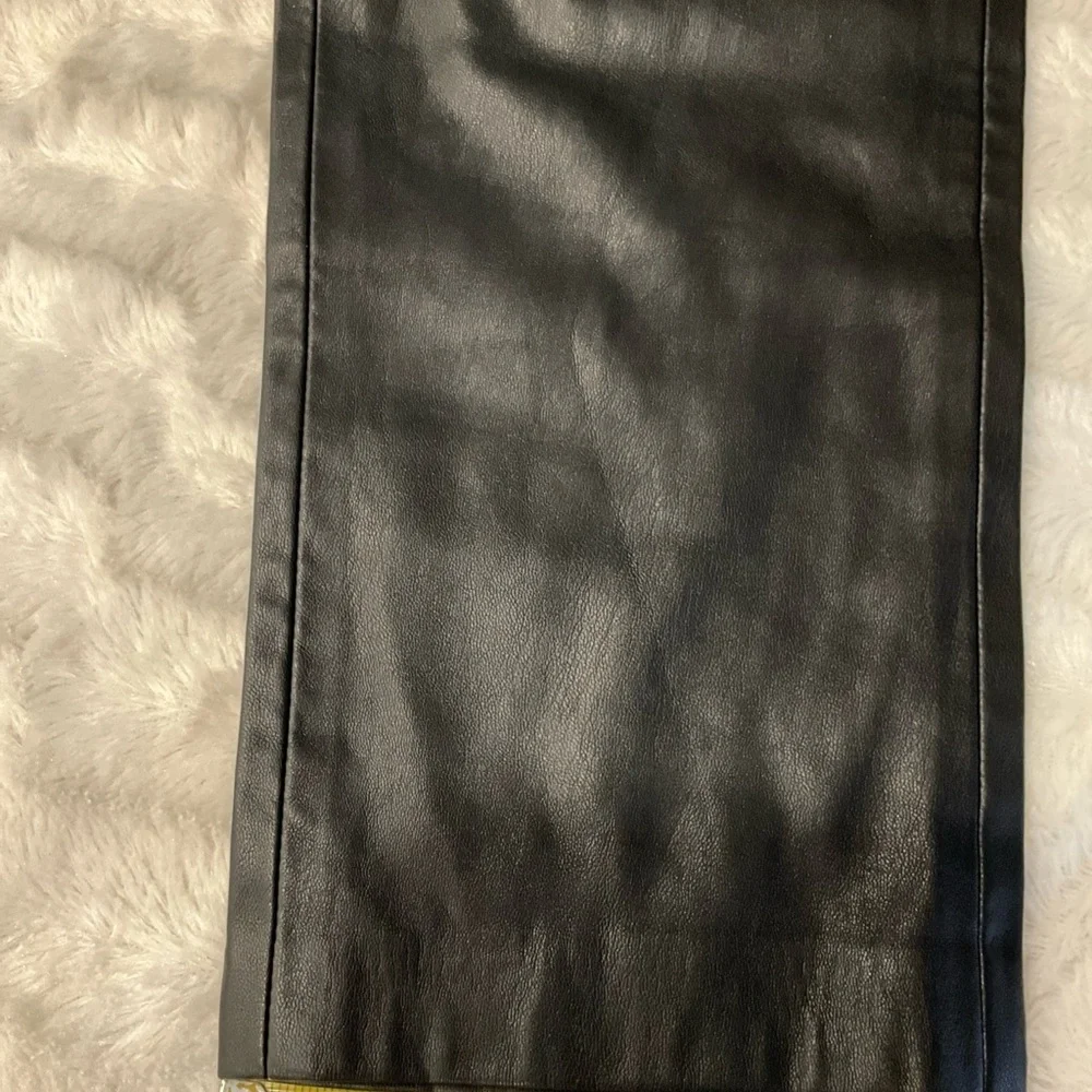 Blank Nyc Women Dark Secrets Faux Leather‎ Paperbag Waist Pants Size 27